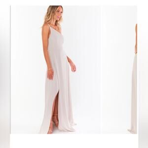New Show Me Your MuMu Shannon One Shoulder Dress in Show Me The Ring Crisp XS